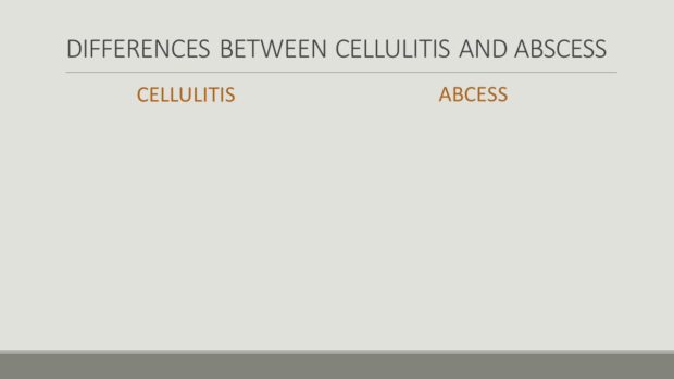 After: Cellulitis v. Abscess compairson