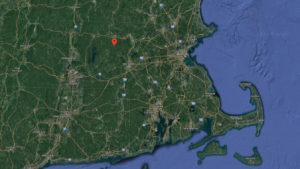 Sattelite map of Massachusetts